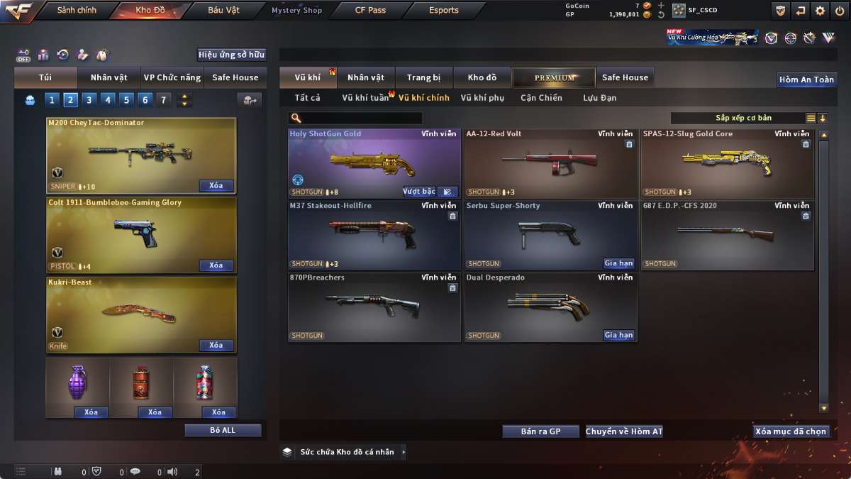 shop acc cf uy tin gia re